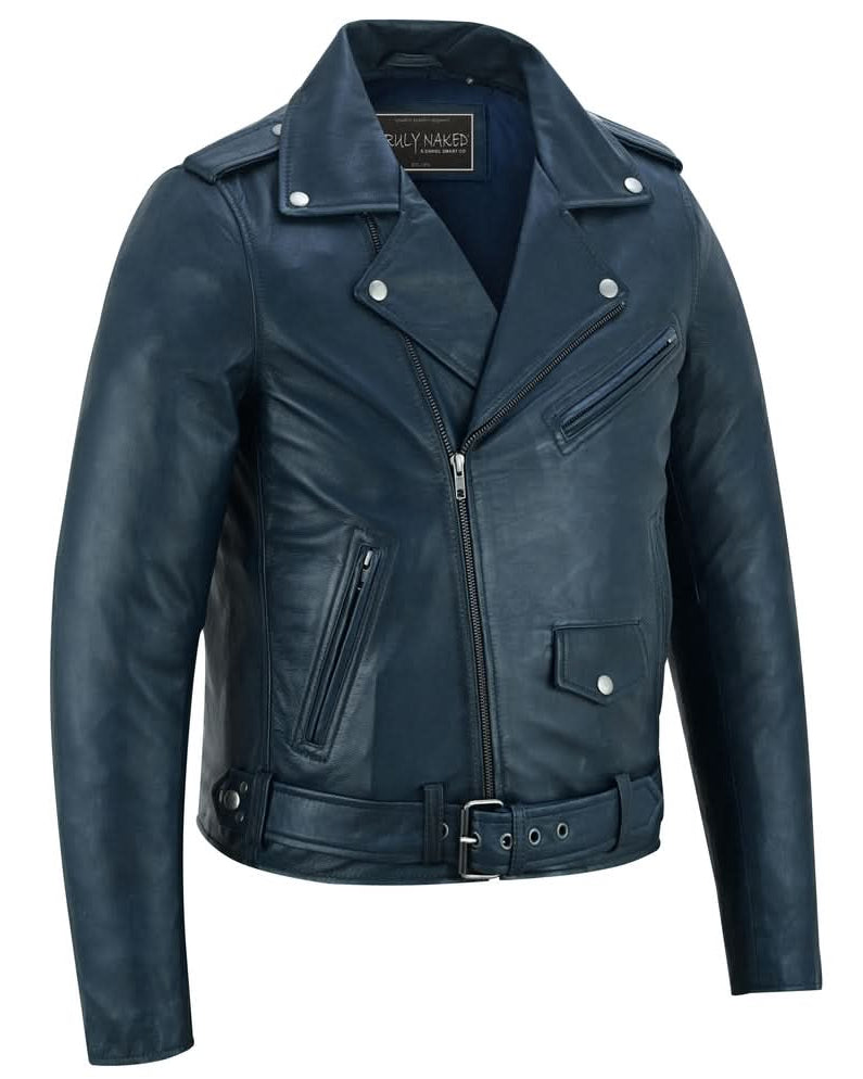 Moonlight Women's Navy Blue Fashion Leather Jacket Women's Leather Jackets Renegade Classics