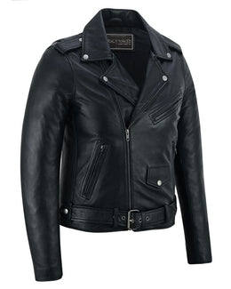Night Shine Women's Black Fashion Leather Jacket Women's Leather Jackets Renegade Classics