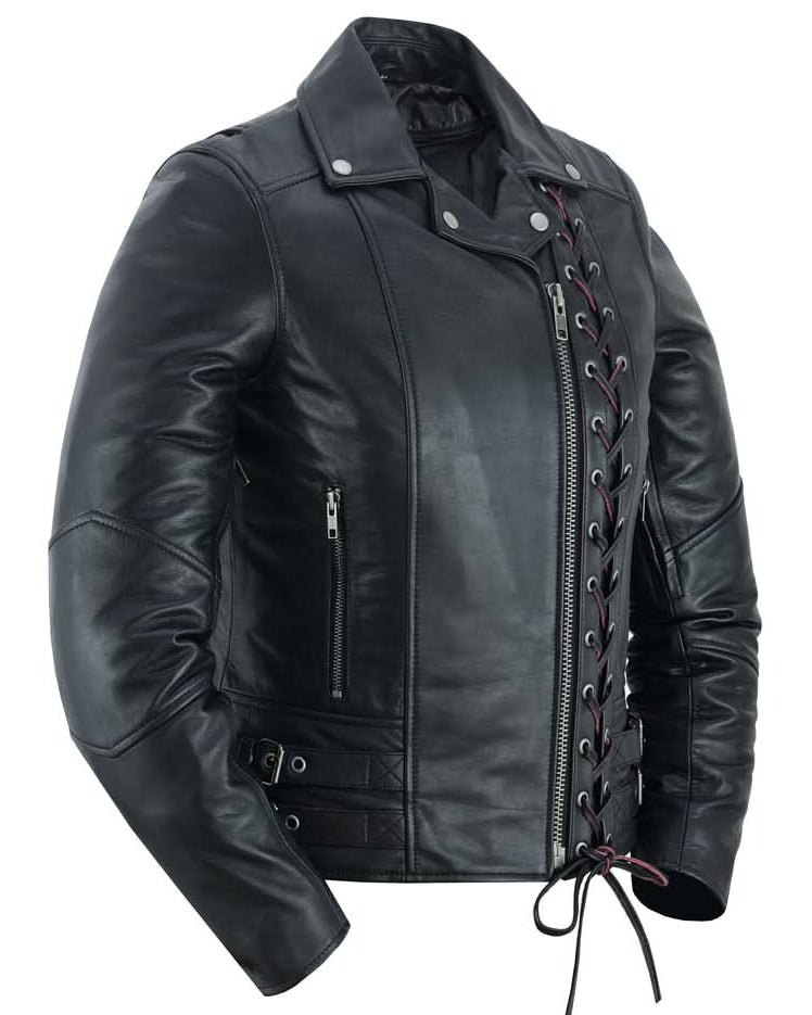 Black Pearl Women's Fashion Leather Jacket Women's Leather Jackets Renegade Classics