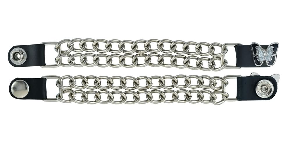 PKV155SD Vest Extender - Butterfly Silver Vest Extenders Renegade Classics