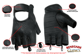 RC14 Perforated Fingerless Glove