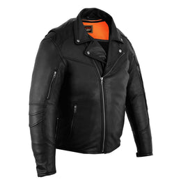 Black Speed Men's Motorcycle Leather Jacket Men's Leather Jackets Renegade Classics