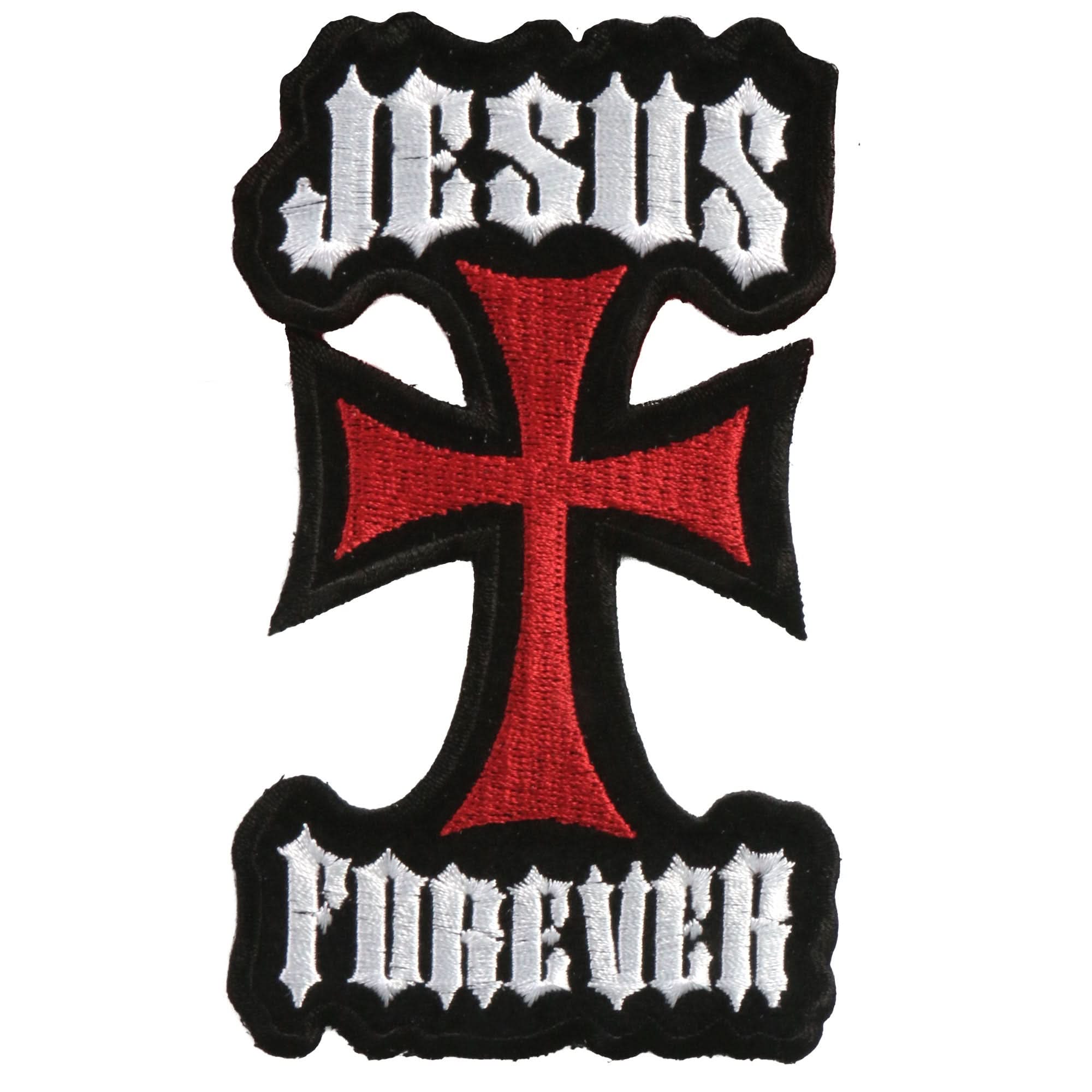 Hot Leathers 3" x 5" Jesus Forever Patch