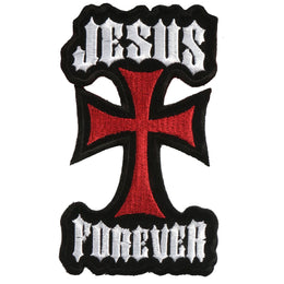Hot Leathers 3" x 5" Jesus Forever Patch