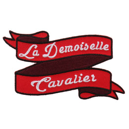 Hot Leathers La Demoiselle Cavalier 4"x2" Patch