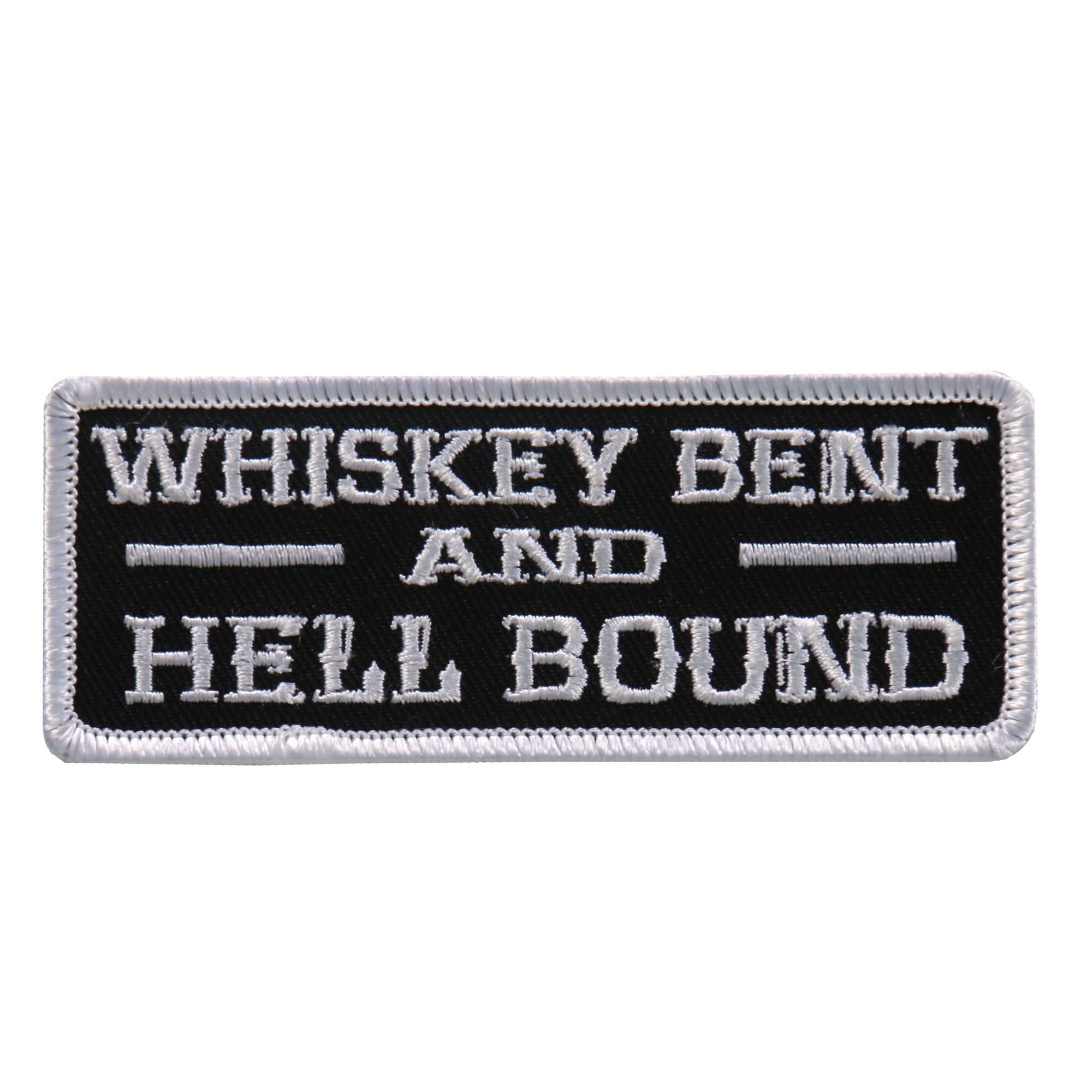 Hot Leathers Whiskey Bent 4"x2" Patch