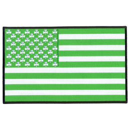 Hot Leathers 10" Shamrock Green Flag Embroidered Patch PPQ1308
