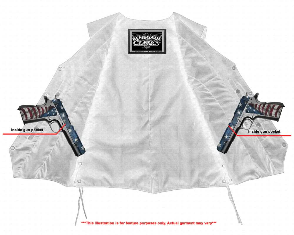 Enchantia Women's leather motorcycle vest Women's Leather Vests Renegade Classics