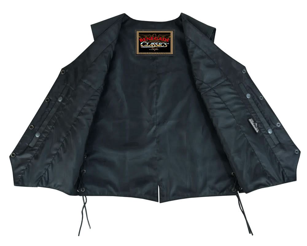 Enchantia Women's leather motorcycle vest Women's Leather Vests Renegade Classics