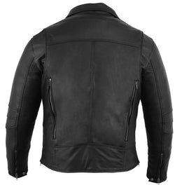 Black Speed Men’s Motorcycle Leather Jacket Men's Leather Jackets Renegade Classics