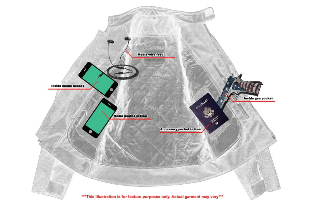 Dynamic Mens  Mesh Motorcycle Jacket – Black