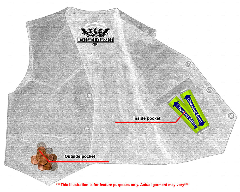 Barly  kids leather vest