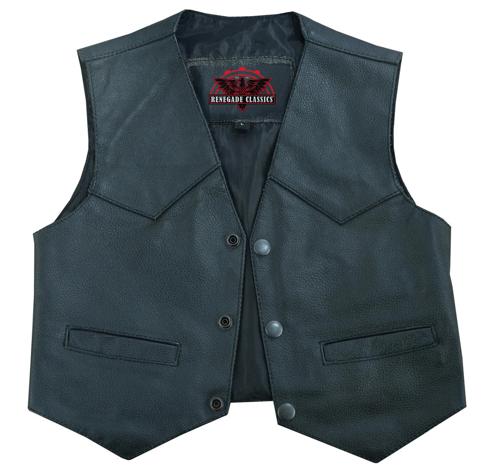 Barly  kids leather vest