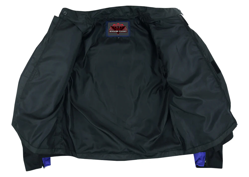 SkyCross Micro Mesh Mens Motorcycle Jacket - Blue