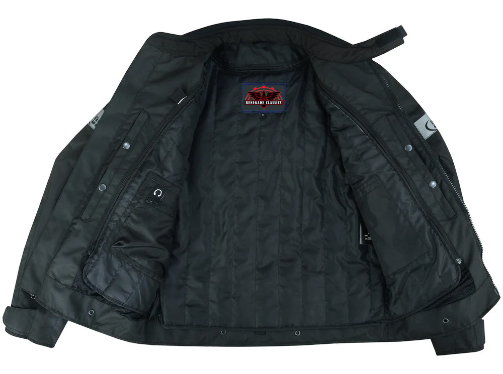 Blackwing Mens Textile Motorcycle Jacket  - Black