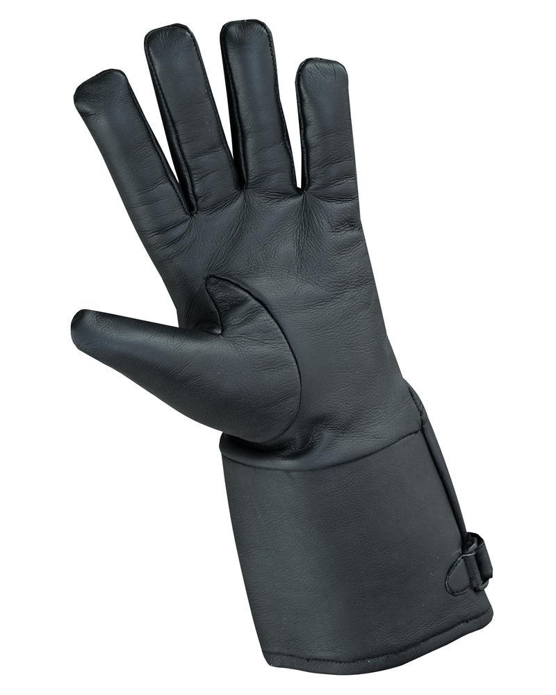 Torque Men's Storm Breaker Gauntlet Leather Gloves – Black