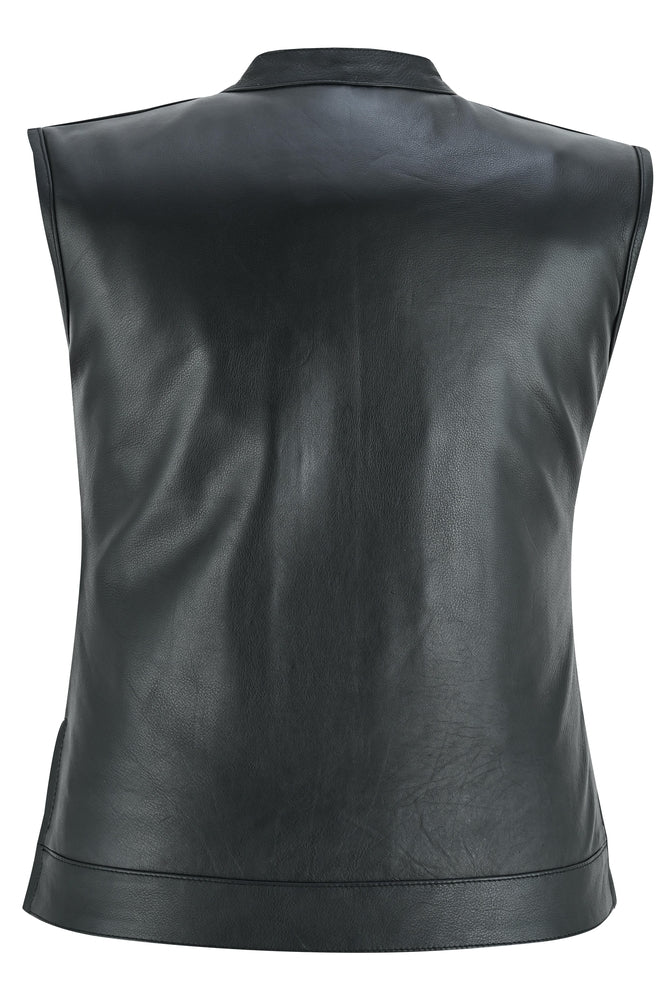 Maxillea Women's leather motorcycle vest Women's Leather Vests Renegade Classics