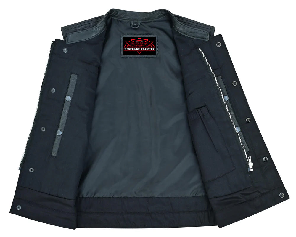 Maxillea  Women's leather motorcycle vest