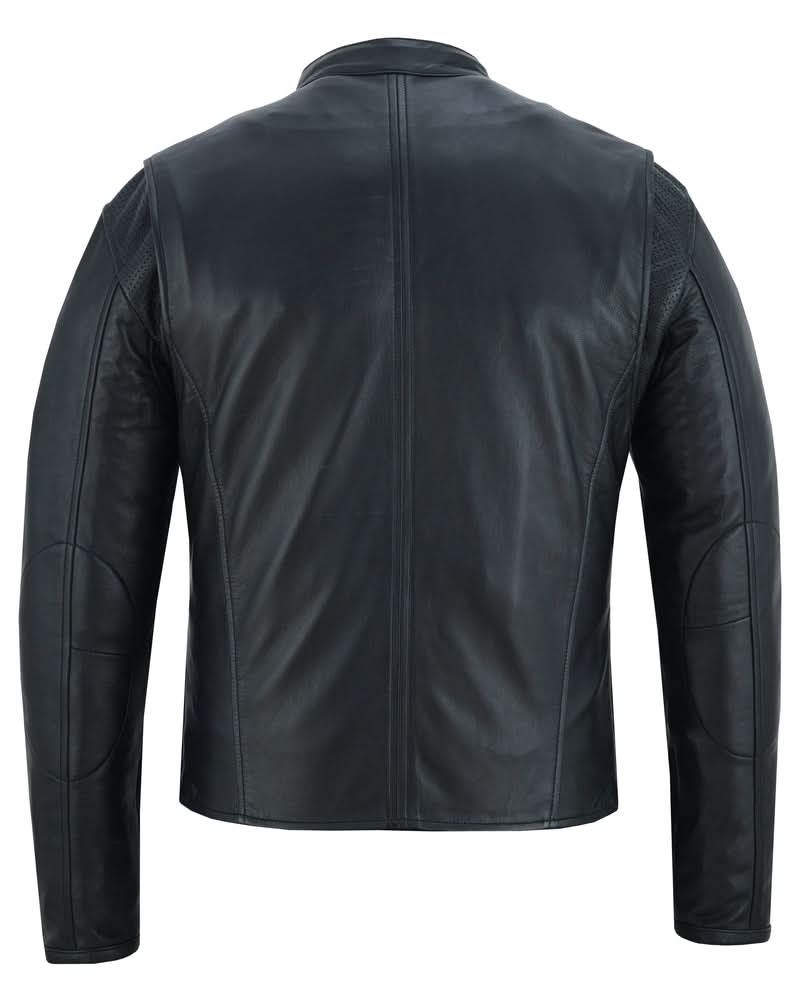 GlideStar Men's Leather Motorcycle Jacket Men's Leather Jackets Renegade Classics