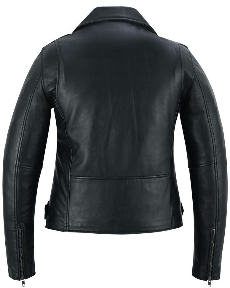 Night Shine Women's Black Fashion Leather Jacket Women's Leather Jackets Renegade Classics