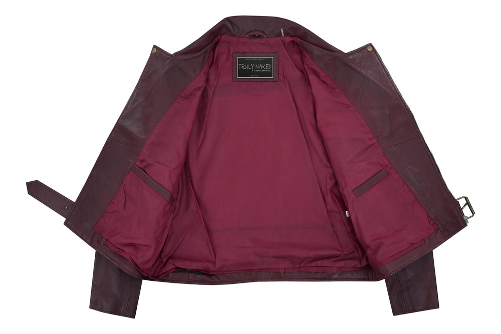 Rose Glow Women's Oxblood Fashion Leather Jacket Women's Leather Jackets Renegade Classics