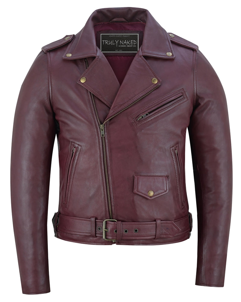 Rose Glow Women's Oxblood Fashion Leather Jacket Women's Leather Jackets Renegade Classics