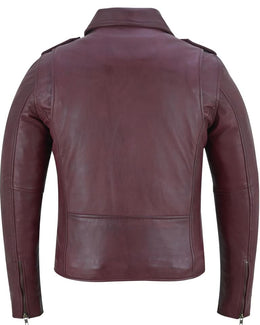 Rose Glow Women's Oxblood Fashion Leather Jacket Women's Leather Jackets Renegade Classics