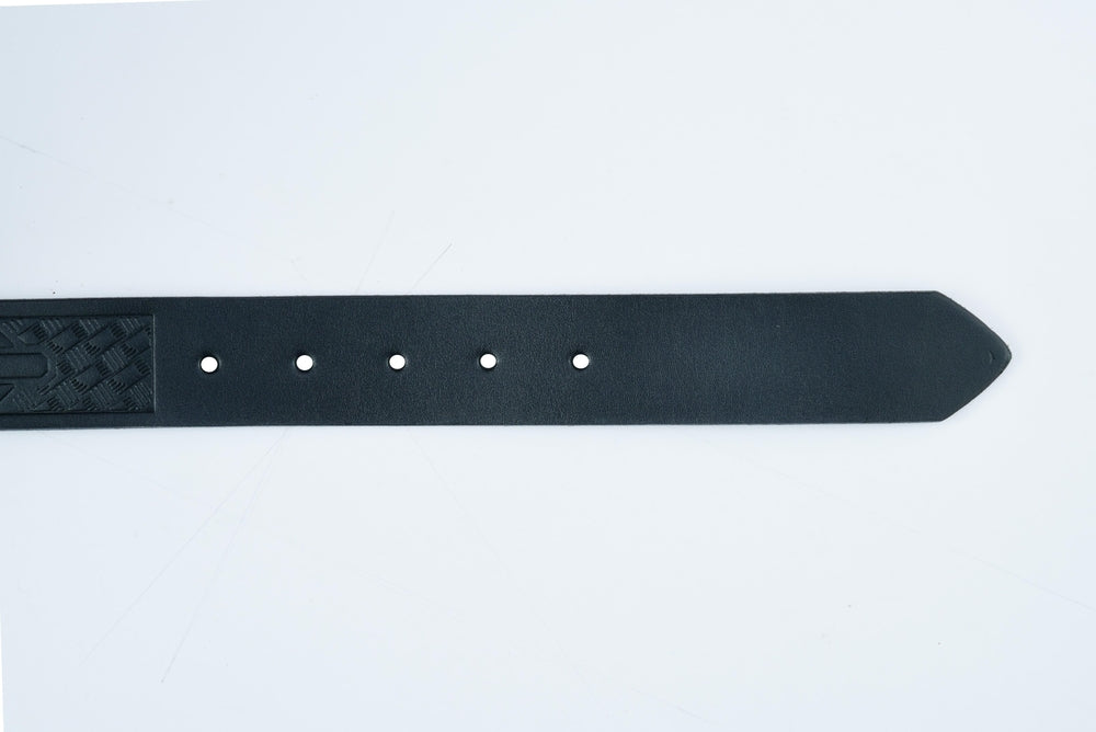 BLT Classic Black Leather Belt with Buffalo Nickel