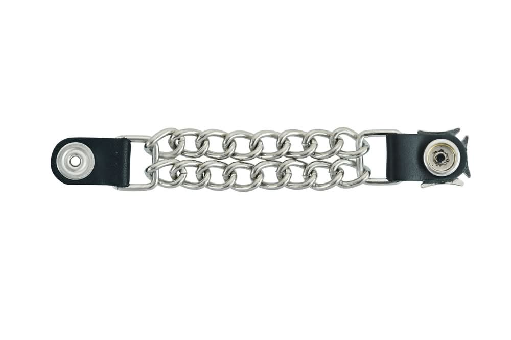 PKV142D Vest Extender - Iron Cross with Silver Glitter Vest Extenders Renegade Classics