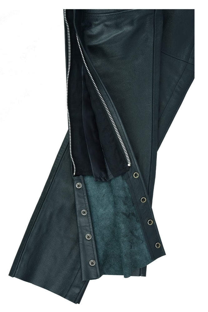 Road Rage Black leather motorcycle chaps Chaps & Pants Renegade Classics