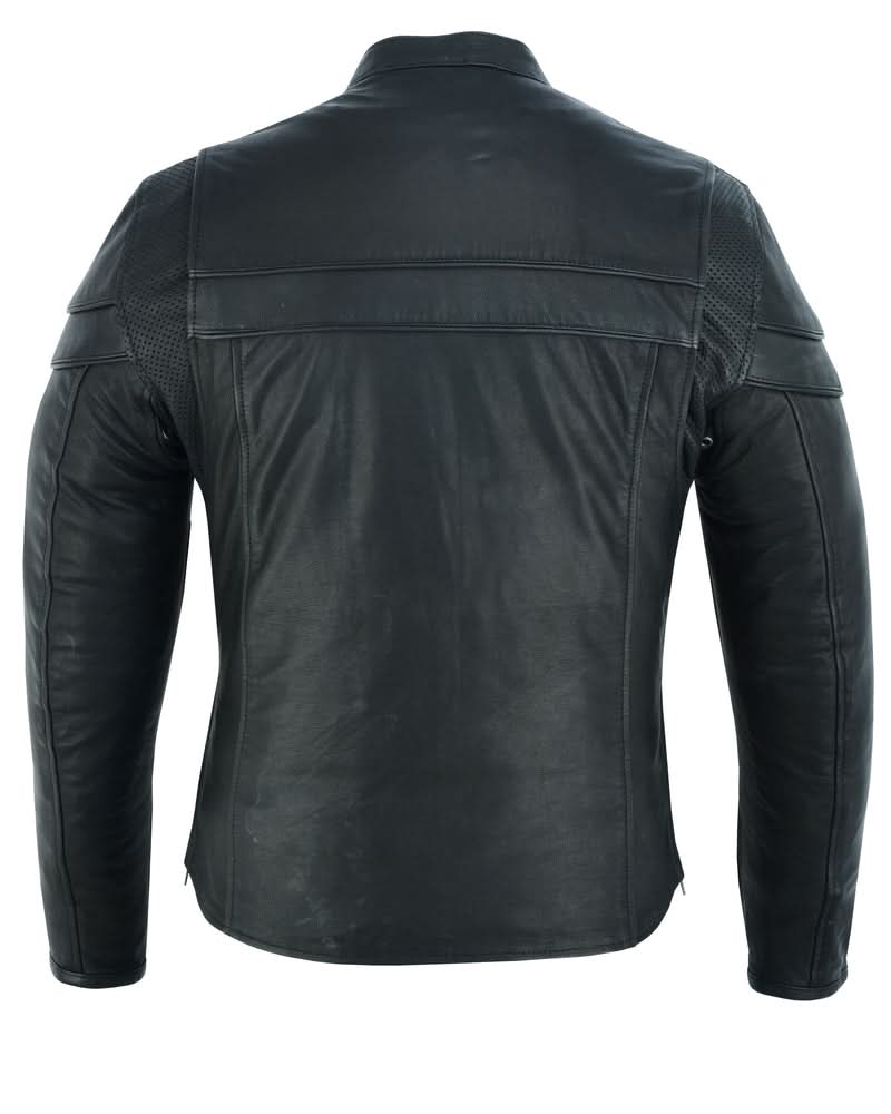 Speedster Men’s Black Leather Motorcycle Jacket Men's Leather Jackets Renegade Classics