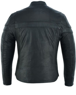 Speedster Men’s Black Leather Motorcycle Jacket Men's Leather Jackets Renegade Classics