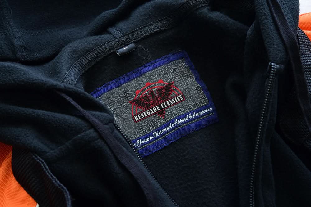 Born Flare Mesh  Motorcycle Jacket - Black/Orange