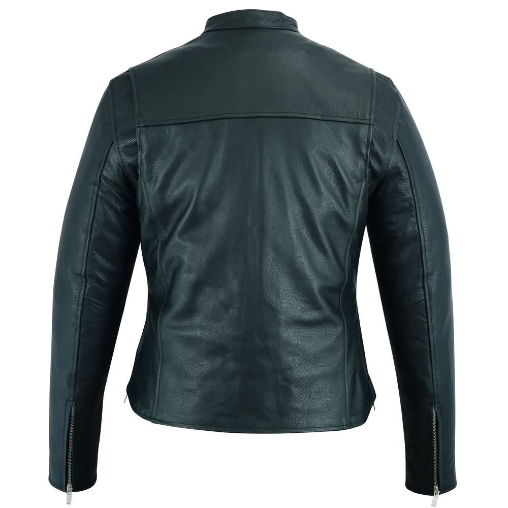 Road Queen Women's Black Leather Biker Jacket Women's Leather Jackets Renegade Classics