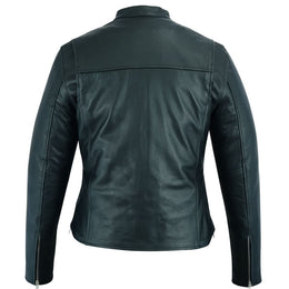 Road Queen Women's Black Leather Biker Jacket Women's Leather Jackets Renegade Classics