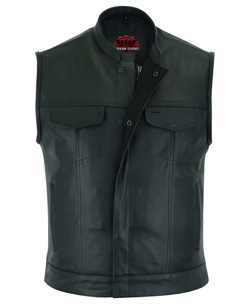 AeroRider Blackhawk  Men's Leather biker  Vest