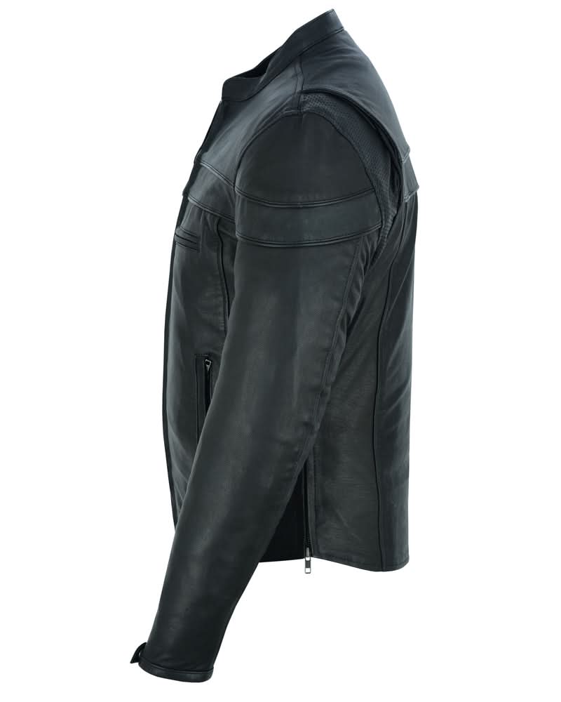 Speedster Men’s Black Leather Motorcycle Jacket Men's Leather Jackets Renegade Classics