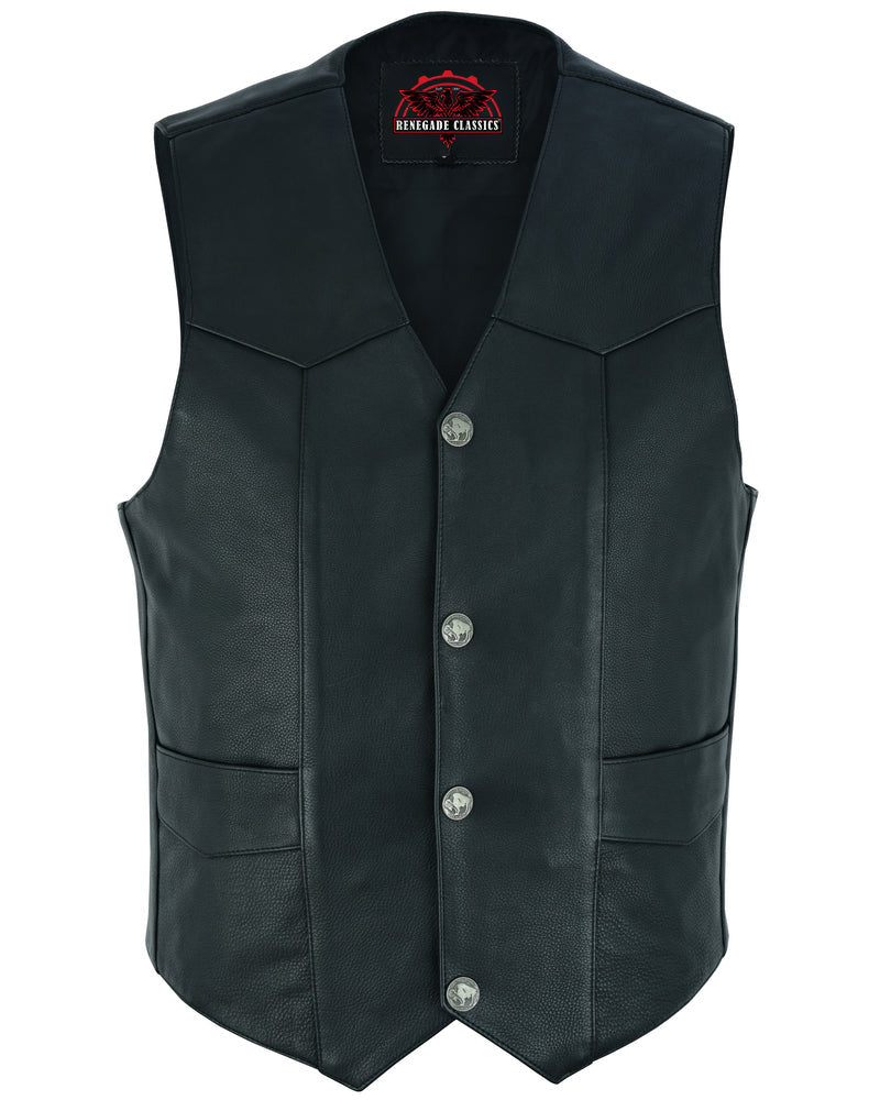 Rockus Motorcycle Leather Vest
