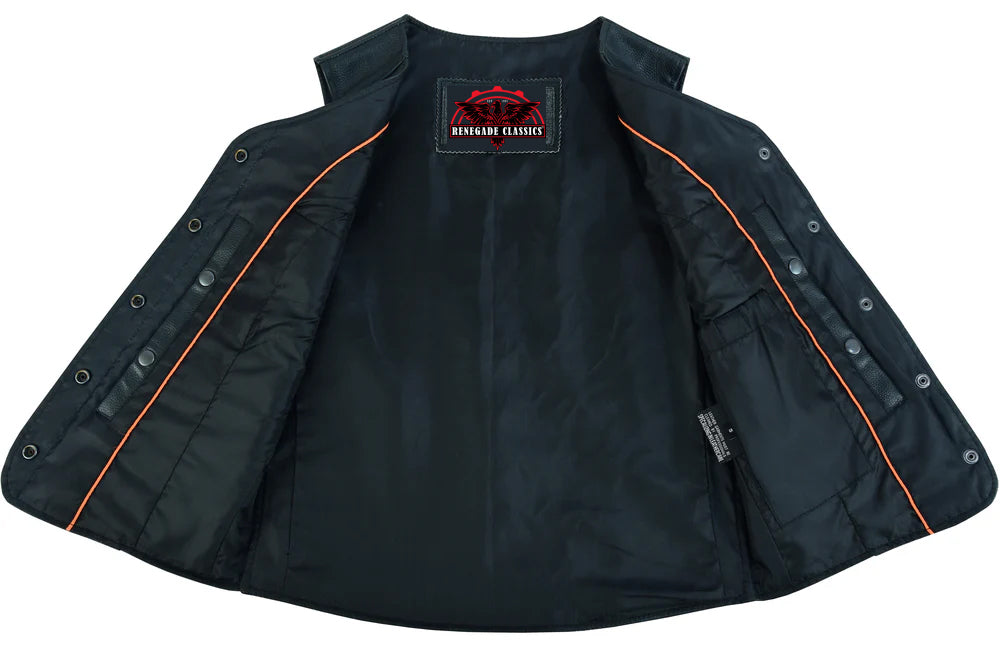 Relida Women's leather motorcycle vest