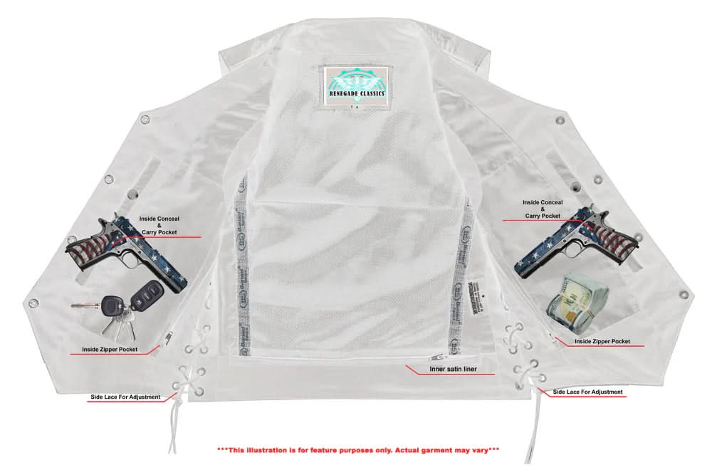 Wild Orchid Women's leather motorcycle vest