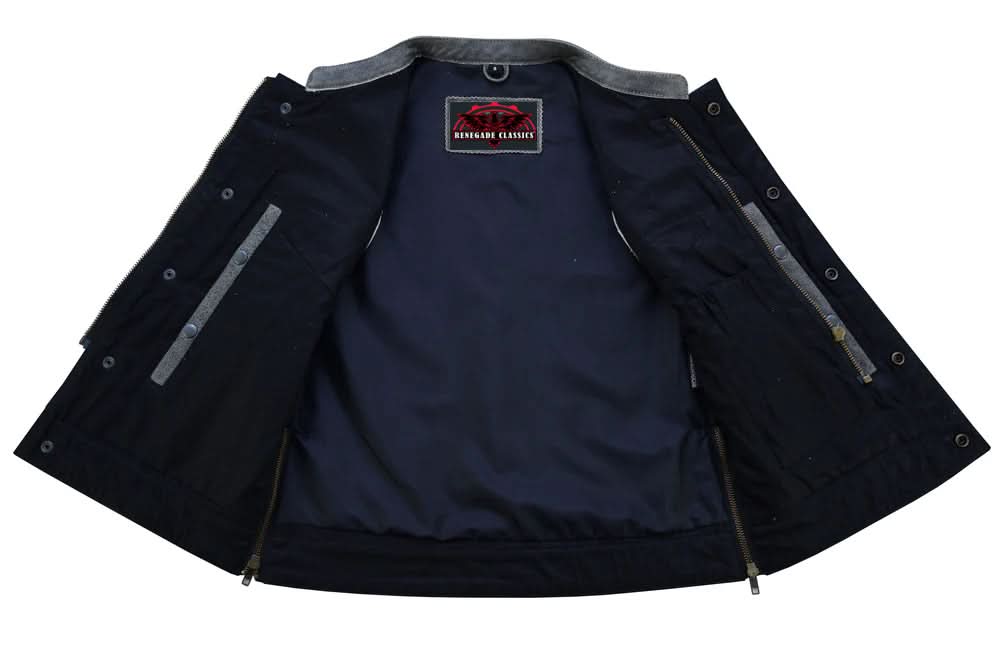 Floriana Women's leather motorcycle vest