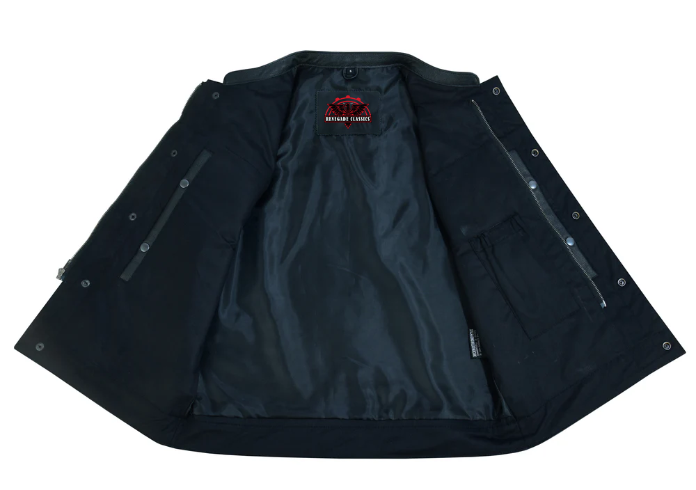 AeroRider Blackhawk  Men's Leather biker  Vest