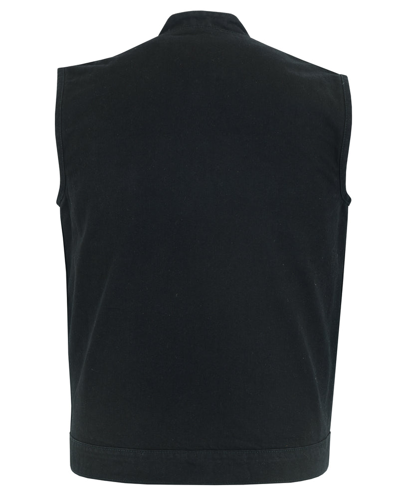 Weston Black Men's Denim Motorcycle Vest Men's Denim Vests Renegade Classics