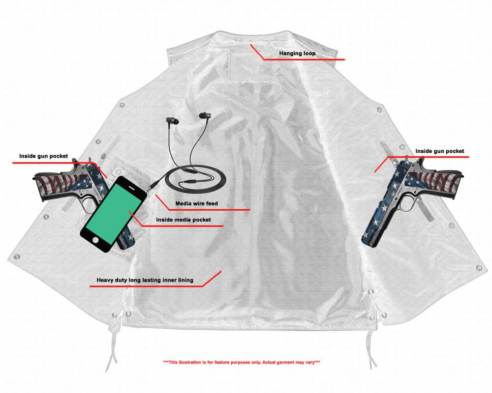 Curated Men's Tall  Biker Leather Vest- Black