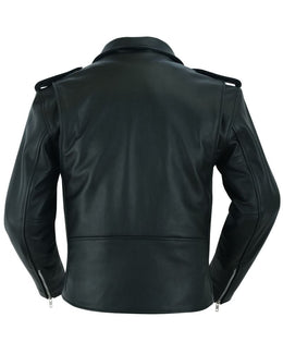 Super Arnold Men’s Black Leather Jacket Men's Leather Jackets Renegade Classics