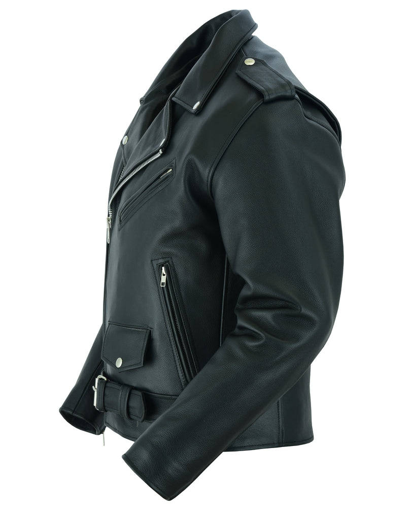 Super Arnold Men’s Black Leather Jacket Men's Leather Jackets Renegade Classics