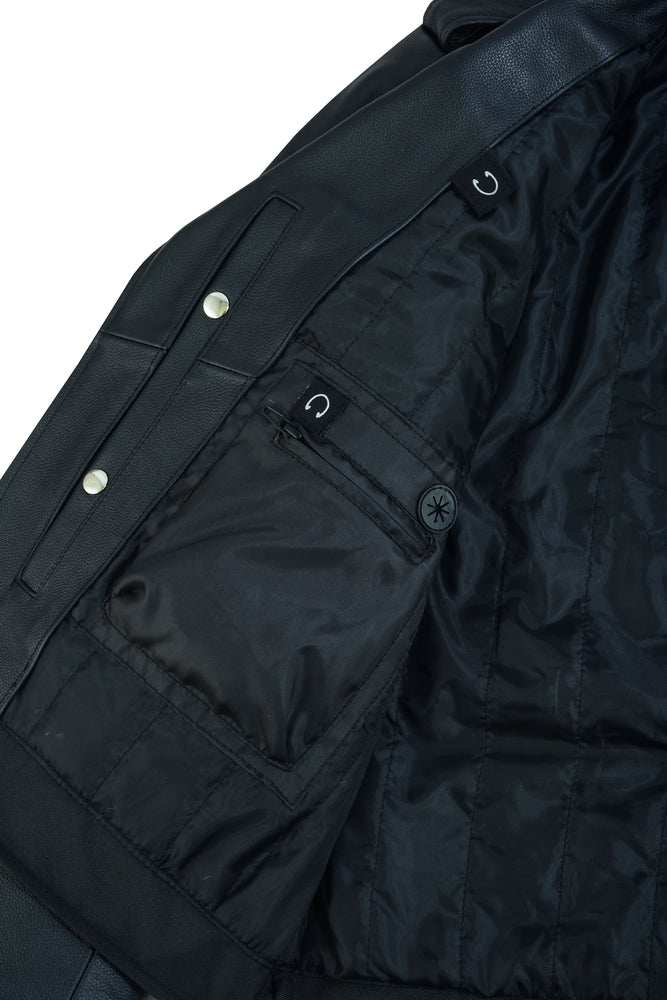 Super Arnold Men’s Black Leather Jacket Men's Leather Jackets Renegade Classics