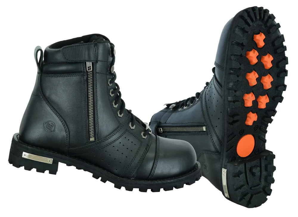 Hardtrack Men's 6"  Leather Boots – Black
