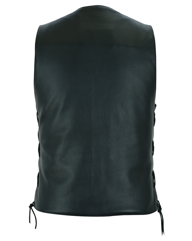 ジャケット・アウター 90's DS.PILOT black leather design vest Black Hawk Men's Leather Motorcycle Vest – Renegade Classics