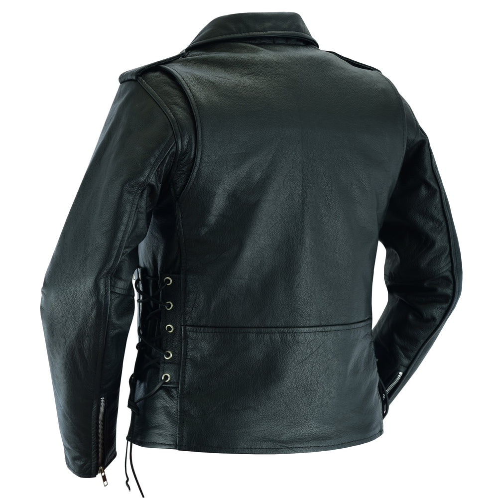 SpeedMoto Women's Leather Motorcycle Vest Women's Leather Jackets Renegade Classics